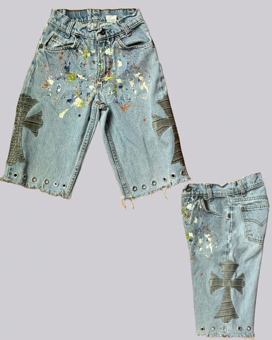 Painted Levi Shorts